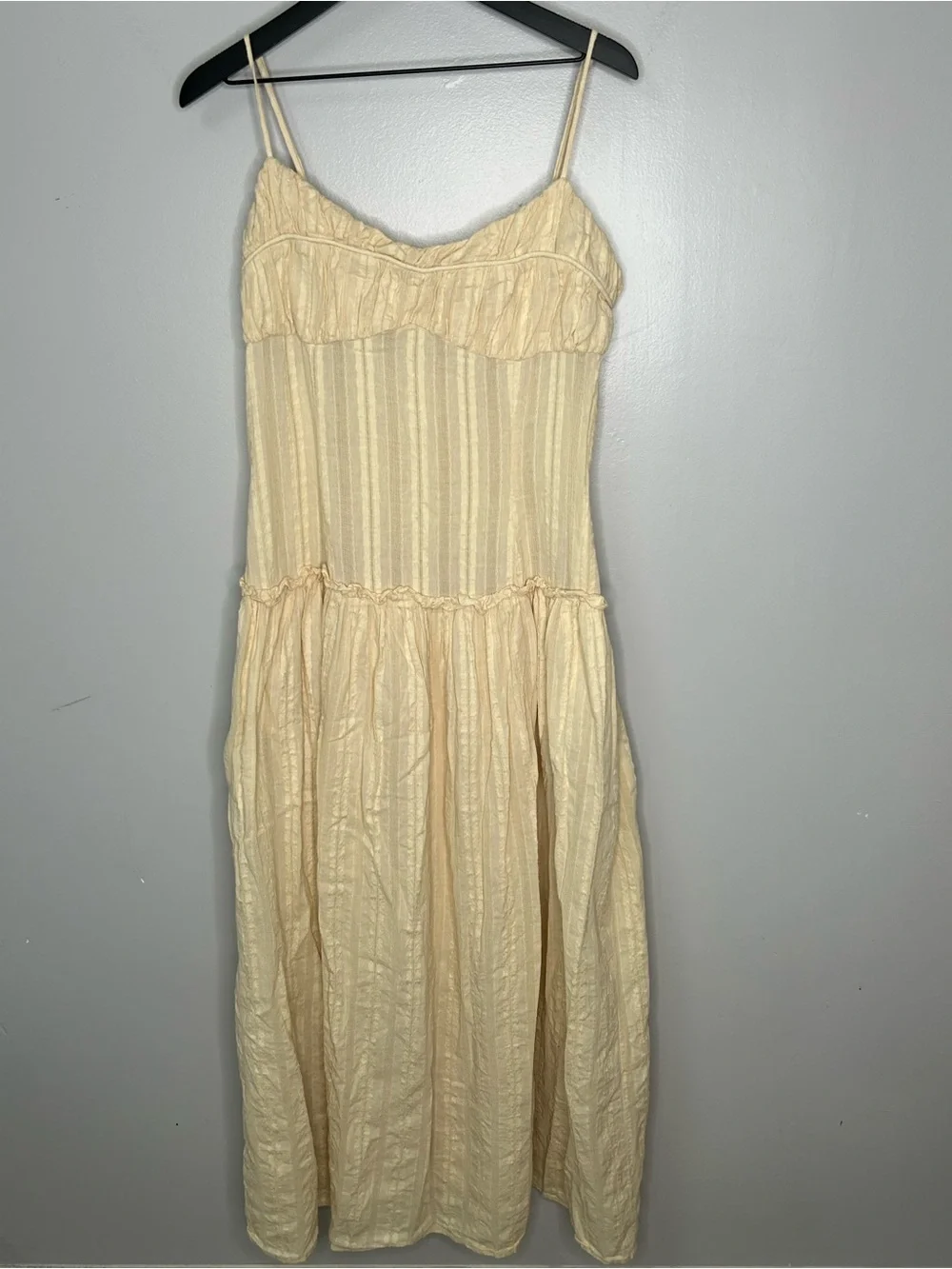 Peppermayo Jacinda Cream Drop Waist Maxi Dress Size 2X - Picture 2 of 13
